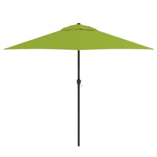 9' x 9' Steel Market Polyester Patio Umbrella with Crank Lift and Push-Button Tilt image {10}