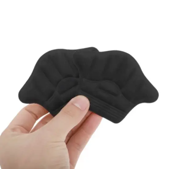 Unique Bargains Reusable Heel Pads One Size Black 1 Pair image {4}