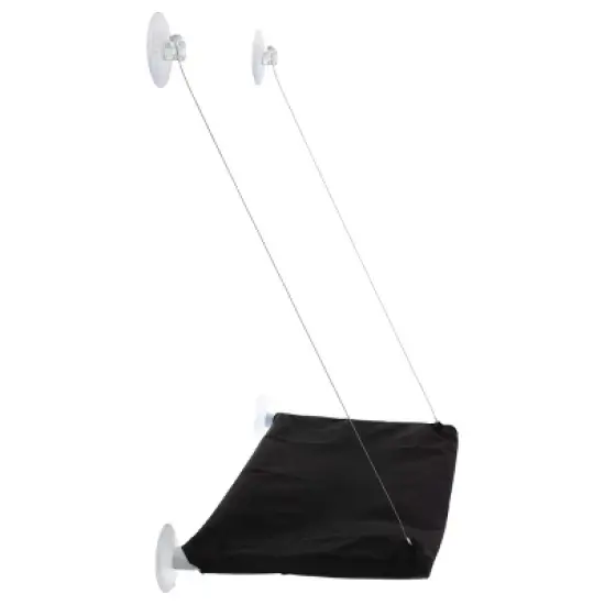 PETMAKER Cat Window Perch for Large Cats, Black image {7}