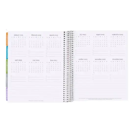 Erin Condren 2024 Planner 7"x9" Daily/Monthly Vertical Coiled Abstract Circles image {9}