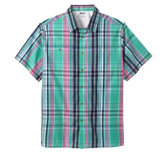 KingSize Men's Big & Tall Short-Sleeve Plaid Sport Shirt image {3}