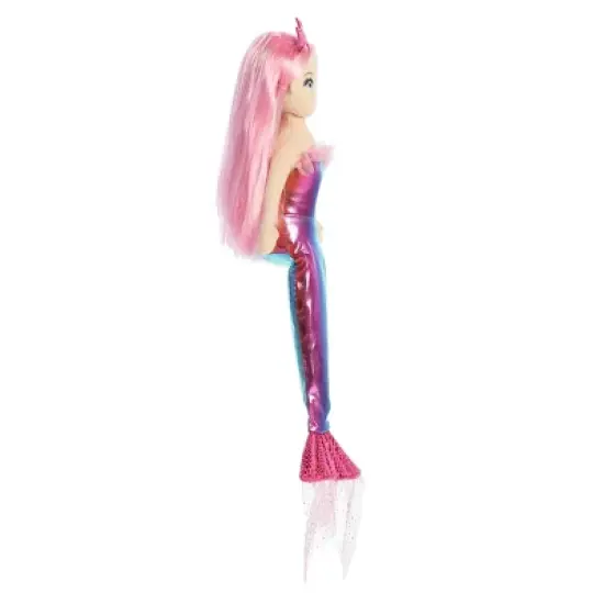 Aurora Sea Sparkles 18" Nanda Mermaid Pink Stuffed Doll image {2}