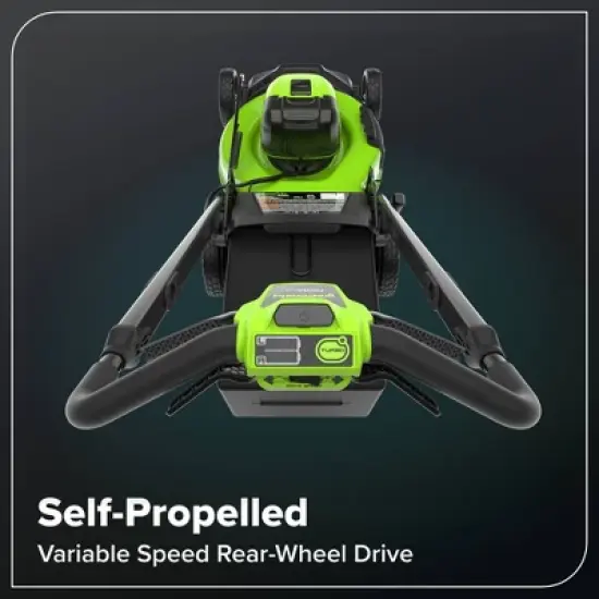 Greenworks POWERALL 3pc Combo Kit - 21" Lawn Mower 12" String Trimmer 320 CFM Leaf Blower w/ batteries and charger image {15}