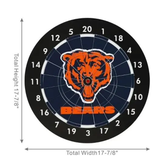NFL Chicago Bears Paper Dartboard Gift Set image {6}