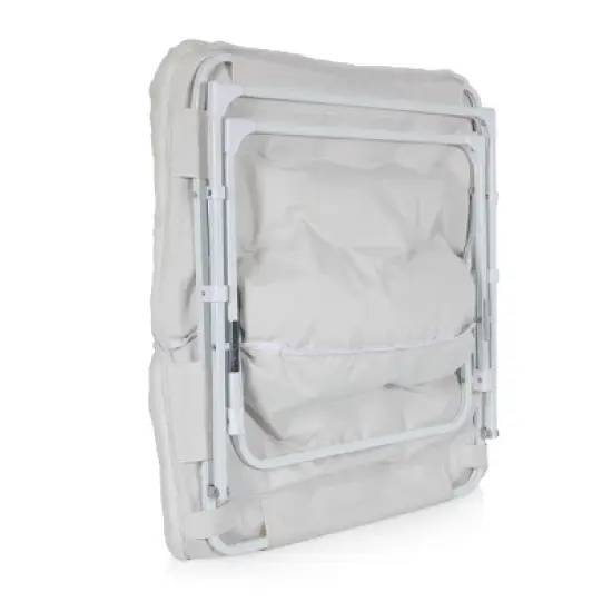 Dorm Folding Plush Chair in White image {8}