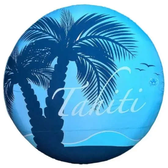 Blue Wave Drift + Escape 72-inch Circular Floating Island image {1}