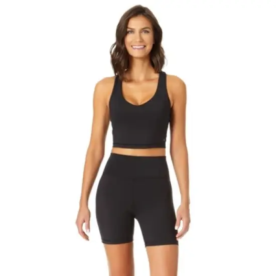 Anne Cole Active - V Neck Crop Top image {2}