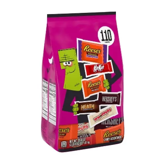 HERSHEY'S Chocolate Assorted Halloween Candy Miniatures - 35.93oz/110pc image {1}