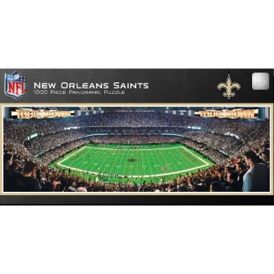 NFL New Orleans Saints 1000pc Pano Puzzle Game image {1}