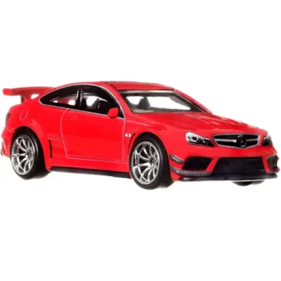 2012 Mercedes Benz C63 AMG Coupe Black Series Red "Deutschland Design" Series Diecast Model Car by Hot Wheels image {2}