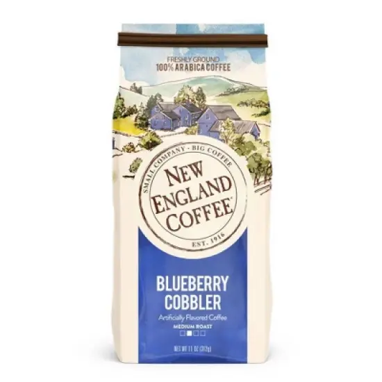 New England Blueberry Cobbler Medium Roast Ground Coffee - 11oz image {4}