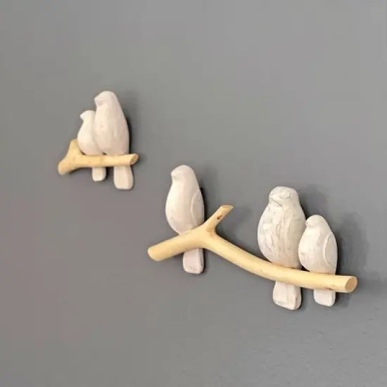 Crane Baby 2-Piece Wooden Wall Decor - Birds image {4}