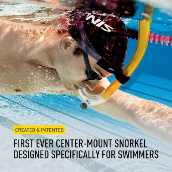 FINIS Original Center-Mount Swimmer's Snorkel - For Lap Swimming & Swim Training image {5}