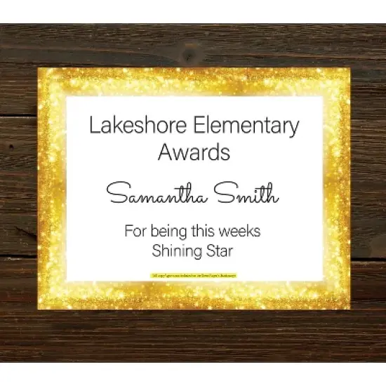 Great Papers Sparkle Border Letterhead Gold 50/Pack (2023072) image {3}