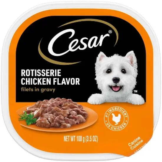 Cesar Filets in Gravy Small Breed Wet Dog Food image {5}