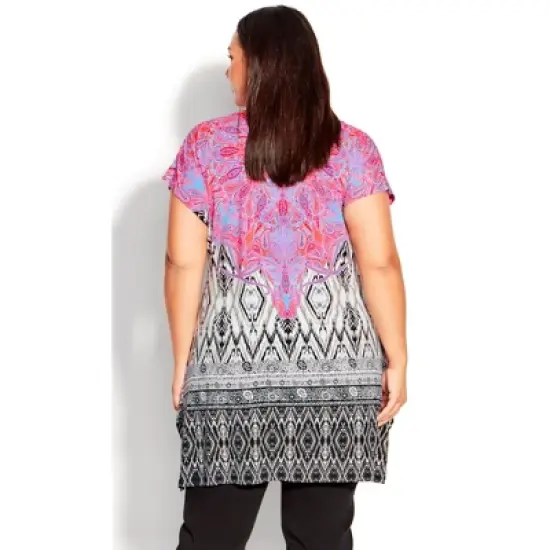 Women's Plus Size Bonnie Bling Tunic - white | AVENUE STUDIO image {1}