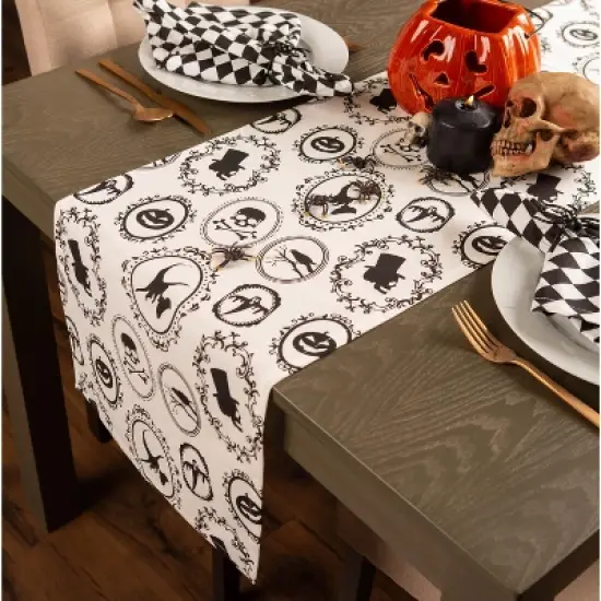 Design Imports Halloween Portrait Table Runner 14X72 image {4}