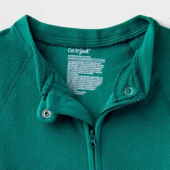 Toddler Adaptive Abdominal Access Fleece Union Suit Pajamas - Cat & Jack&trade; image {2}