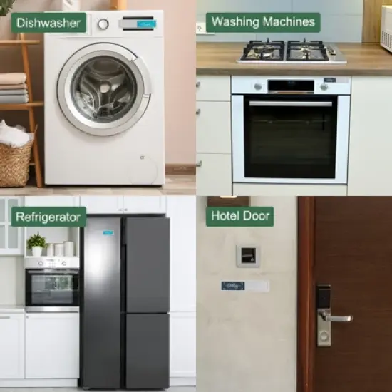 Unique Bargains Non-Scratch Plastic Clean Dirty Indicating Kitchen Dishwasher Magnet image {5}