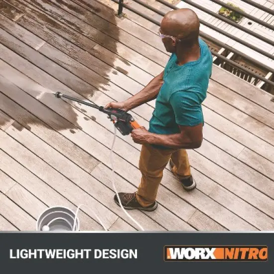 Worx Nitro WG633.9 20V Brushless Hydroshot Plus Portable Power Cleaner (710 MAX PSI) - TOOL ONLY image {9}