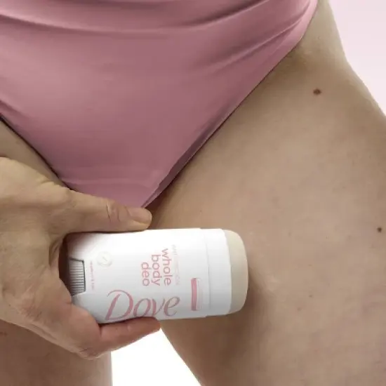 Dove Beauty Whole Body Solid Deodorant Anti-Chafe Stick Raspberry & Rose - Aluminum-Free 2.6oz image {7}