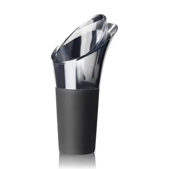 Innovine Drip Stop Pour Spout, Reusable Wine Pourer, Durable Construction with Rubber Base, Perfect for White and Red Wines, Barware, Set of 2 image {5}