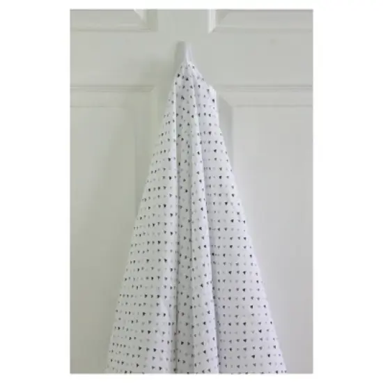 SwaddleDesigns Cotton Muslin Swaddle Blankets - Starshine Shimmer - 4pk - Sterling Gray image {4}