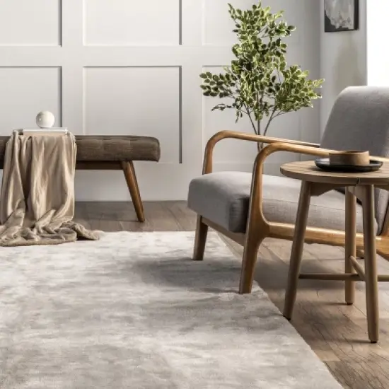 nuLOOM Loni Solid Machine Washable Shag Area Rug image {7}