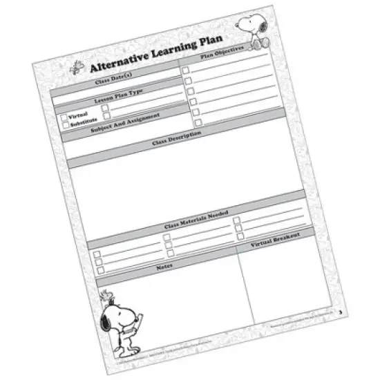 Eureka&reg; Peanuts&reg; Lesson Plan & Record Book, Pack of 2 image {3}