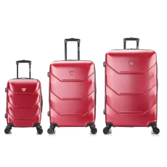 DUKAP Zonix Lightweight 3pc Hardside Luggage Set image {7}