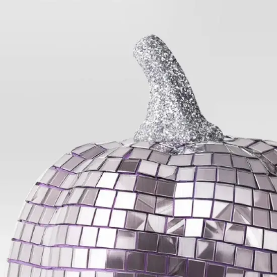 Disco Glass Pumpkin Figurine - Hyde and EEK! Boutique&trade; Lavender image {2}