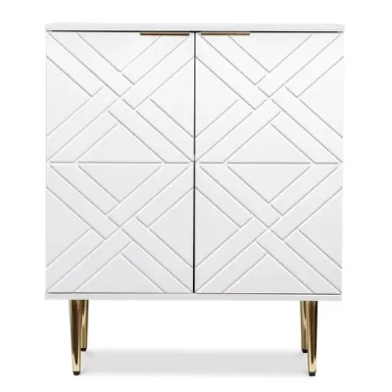Storage Cabinet with Doors, 29" Modern Accent Cabinet, Sideboard Buffet Cabinet for Dining Room, Living Room, Kitchen image {7}