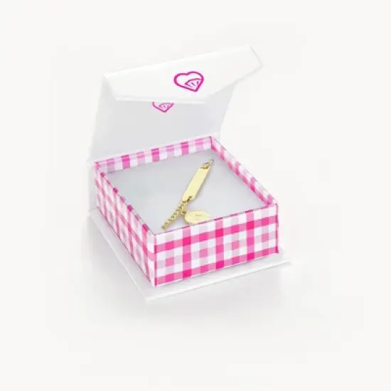 Baby Girls' Guardian Angel Tag ID Bracelet Sterling Silver Gold Plated - In Season Jewelry image {2}