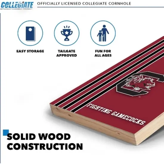 NCAA South Carolina Gamecocks 2'x3' Wood Cornhole Set image {2}