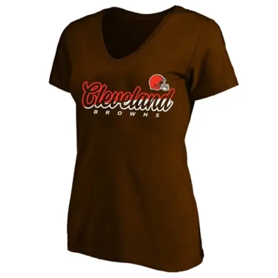 NFL Cleveland Browns Short Sleeve V-Neck Plus Size T-Shirt image {3}