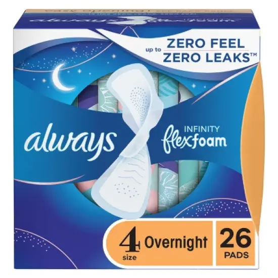 Always Infinity Overnight Sanitary Pads with Wings image {16}