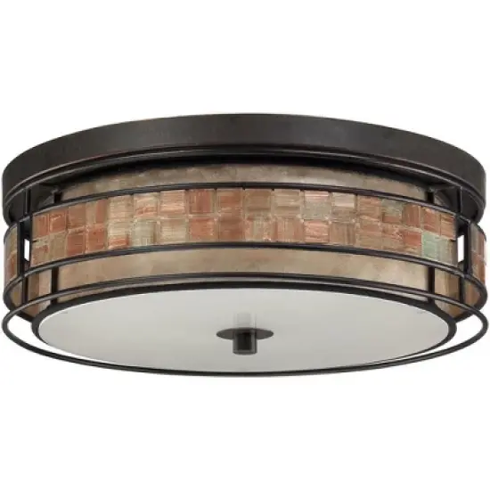 Quoizel Lighting Laguna 3 - Light Flush Mount in  Renaissance Copper image {2}
