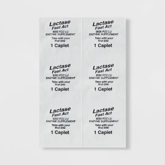 Fast Acting Lactose Dairy Intolerance Treatments Digestive Aid Caplets - up&up&trade; image {3}
