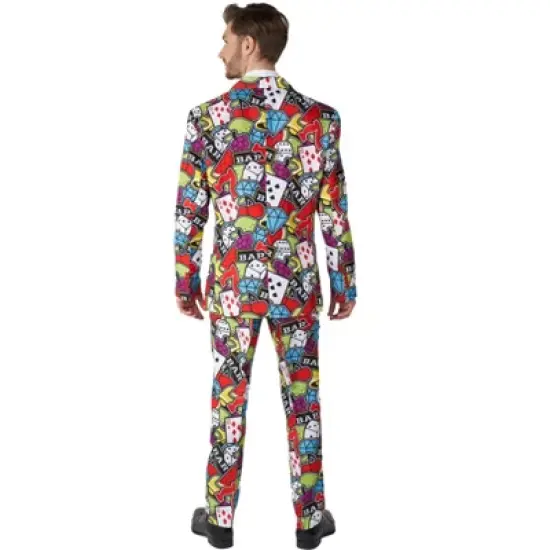Suitmeister Men's Party Suit - Casino Icons - Multicolor image {1}