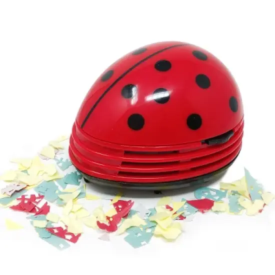 Wrapables Cute Portable Mini Vacuum Cleaner for Home and Office, Ladybug image {5}