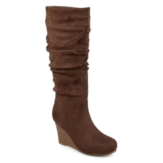 Journee Collection Womens Haze Wedge Knee High Boots image {10}