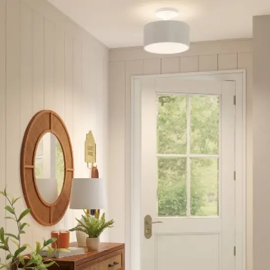 Metal Semi Flush Mount White - Threshold&trade; image {2}
