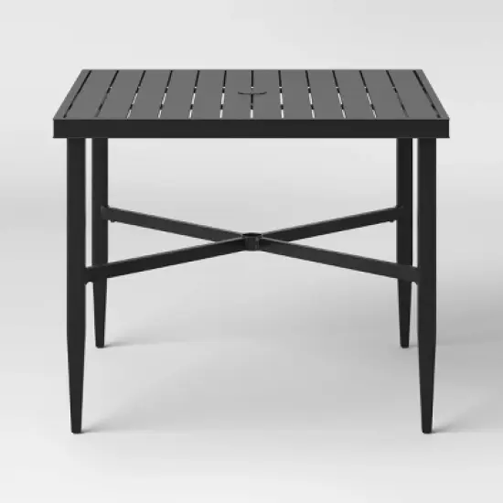 Searsburg Aluminum 4 Person Slat Top Square Patio Dining Table, Outdoor Furniture - Threshold&trade; image {2}