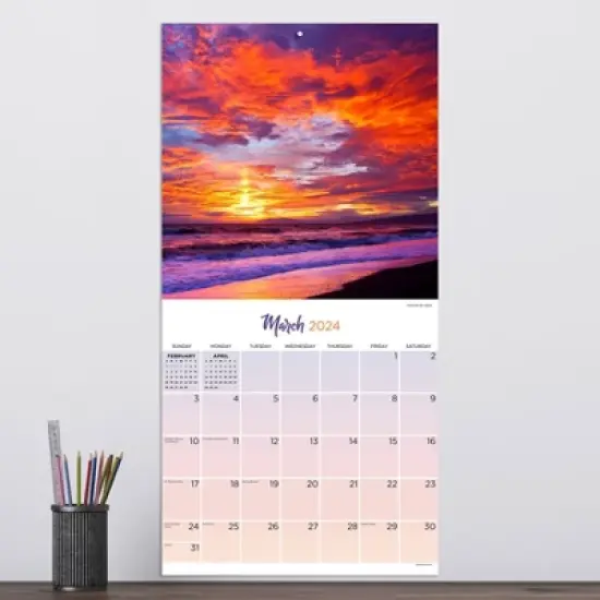 TF Publishing 2024 Wall Calendar 12"x12" Sunsets image {2}