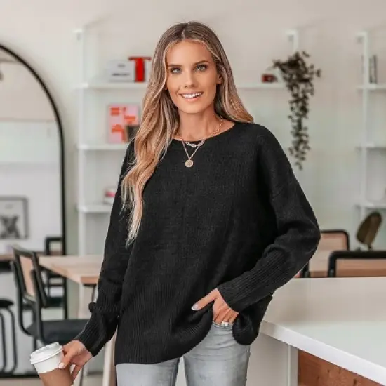 Women's Warm Hugs Drop Sleeve Sweater - Cupshe image {5}