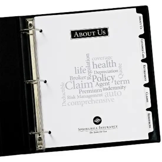 Avery Customizable Print-On Dividers for 3 Ring Binders, 5-Tab Set, 5 Sets (11515) image {7}