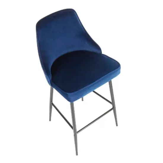 Set of 2 Marcel Contemporary Counter Height Barstools - LumiSource image {6}