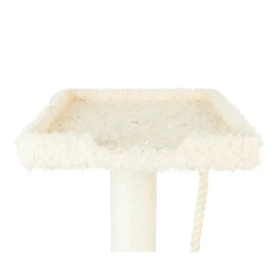 Armarkat Faux Fur Covered Real Wood Cat Scratch Furniture 57" Beige A5708 image {7}