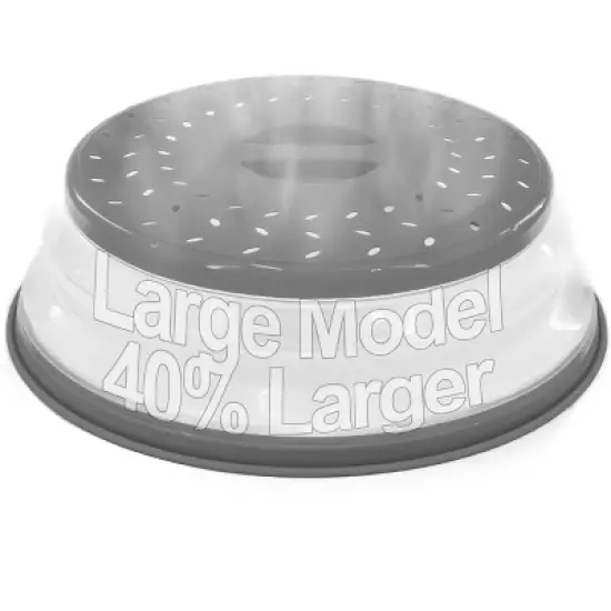 5 Star Super Deals Microwave Splatter Guard Cover - Large - Collapsible Lid for Food Protection and Easy Storage - BPA-Free, Dishwasher Safe image {8}