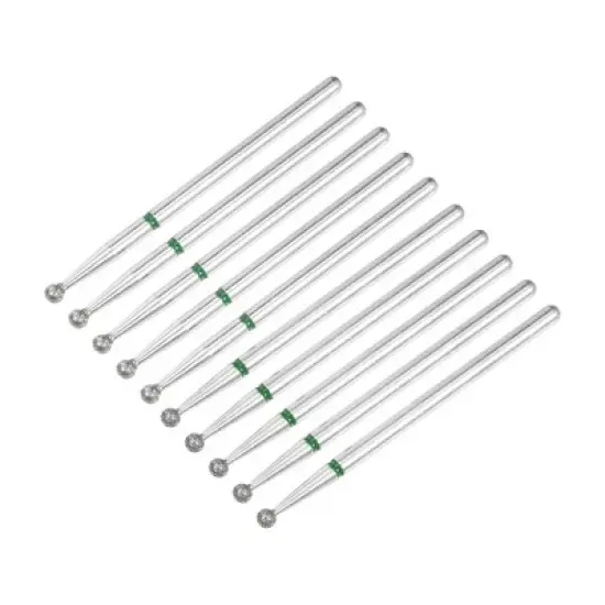 Unique Bargains Emery Nail Drill Bits Set for Acrylic Nails 3/32 Inch Nail Art Tools 44.3mm Length Green 10 Pcs image {4}